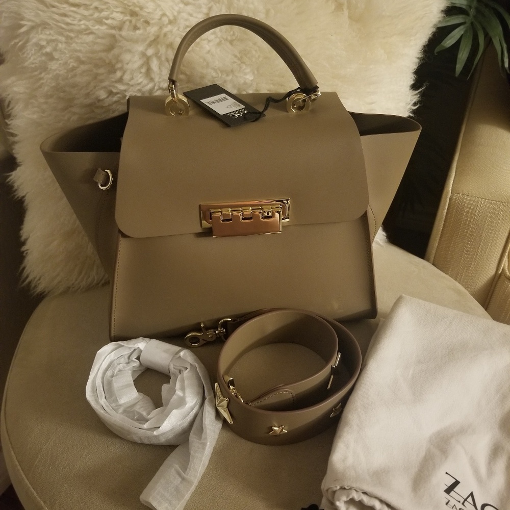 Zac ZacPosen Eartha Iconic Top Handle Tan - Stars